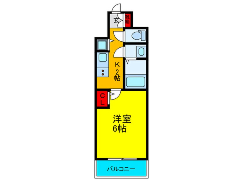 間取図 ｸﾘｽﾀﾙｸﾞﾗﾝﾂ大阪ｾﾝﾀ-Ｓｔ(902)