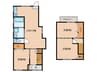 南花屋敷3丁目貸家 3LDKの間取り