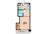 クレストＪ 1Kの間取り