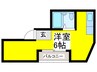森田ハイツ 1Rの間取り