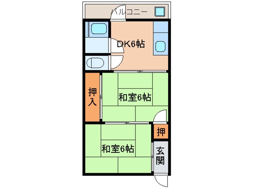 間取図 第二久堀荘