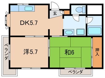 間取図 石岡第二マンション