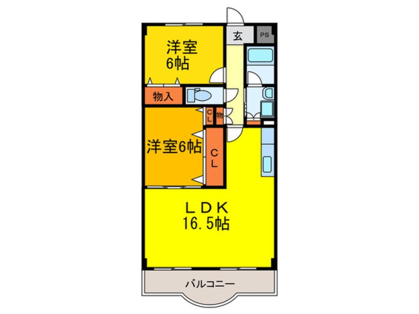 間取図 ベルデュ－ル垣内