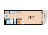 プチメゾン中西 1Rの間取り