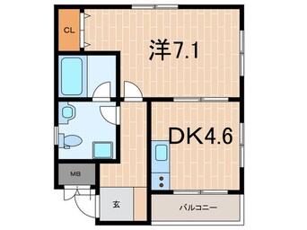 間取図 リライアンス明石弐番館