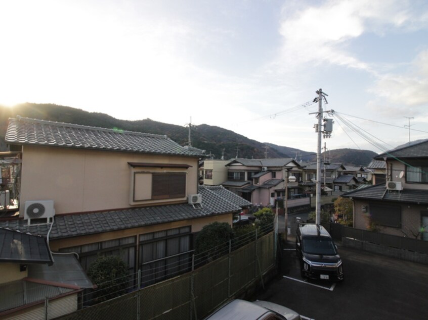 室内からの展望 ハーベストハウス嵐山