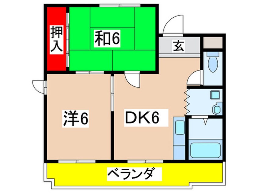 間取図 名塩第一ハイツ