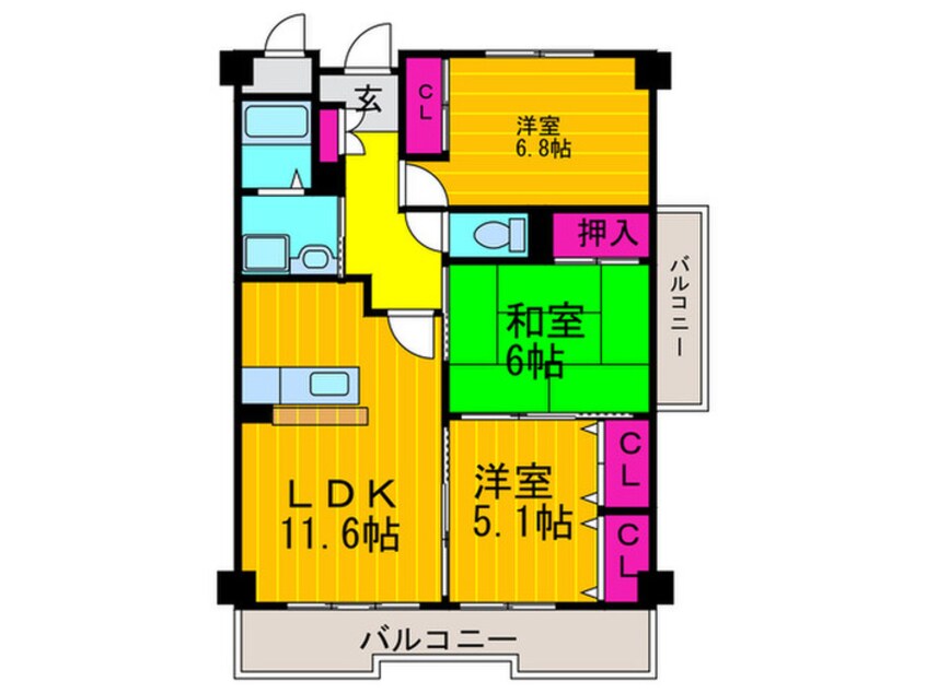 間取図 コモド