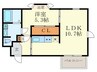 BEL CASA 1LDKの間取り
