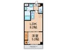 RIKI RESIDENCE 1LDKの間取り