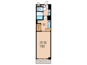 間取図 ポコアポコ明石鍛治屋町五番館