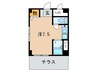 ｱﾑｰﾙｺｰﾄ 1Rの間取り