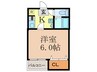 レバンガ江坂AP 1Kの間取り