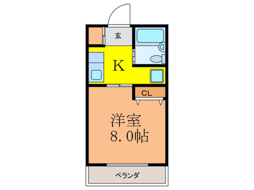 間取図 ﾕｰﾄﾋﾟｱｽｴﾋﾛ