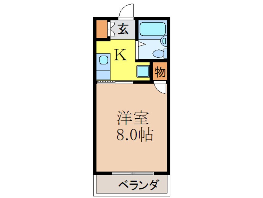 間取図 ﾕｰﾄﾋﾟｱｽｴﾋﾛ