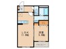 テラス　ラソ 1LDKの間取り