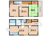 菊谷町貸戸建住宅 4DKの間取り