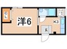 CASA BIANCA 1Kの間取り