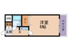 メゾンオーク毛馬 1Kの間取り