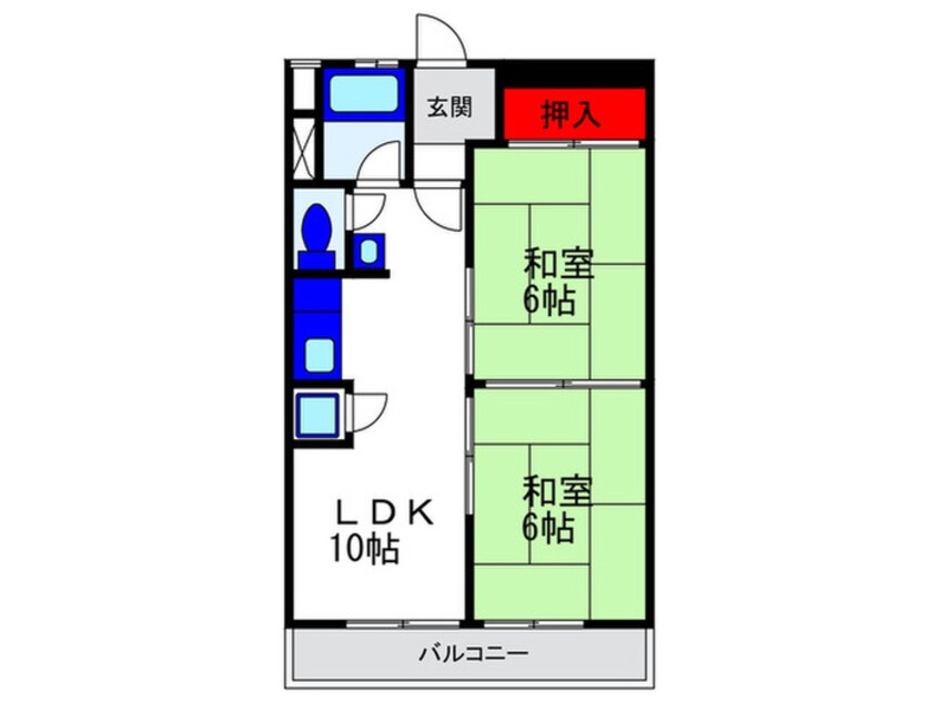 間取図 豊中第一コーポラス（306）