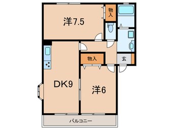 間取図 ポネ