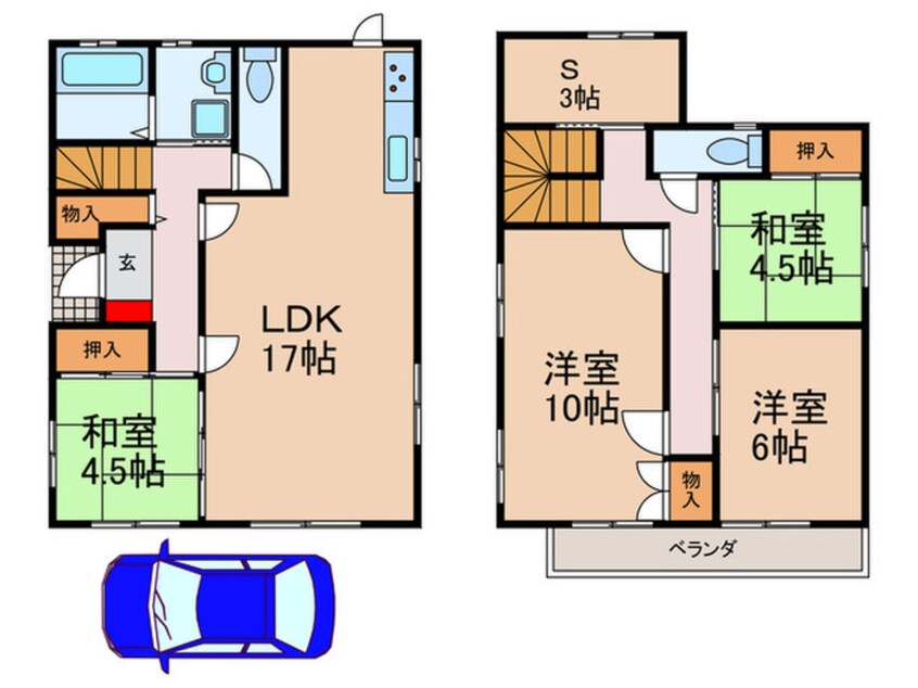 間取図 枚方市西船橋1丁目戸建