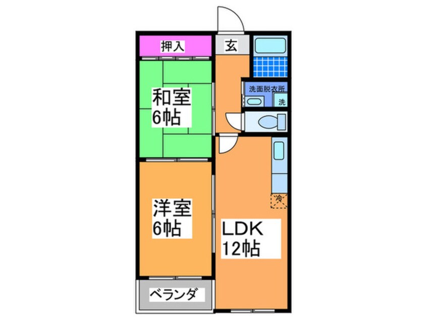 間取図 コ－ポラスＴＫ