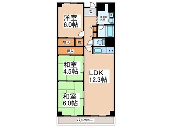 間取図 サンハイツ和泉砂川（1208）