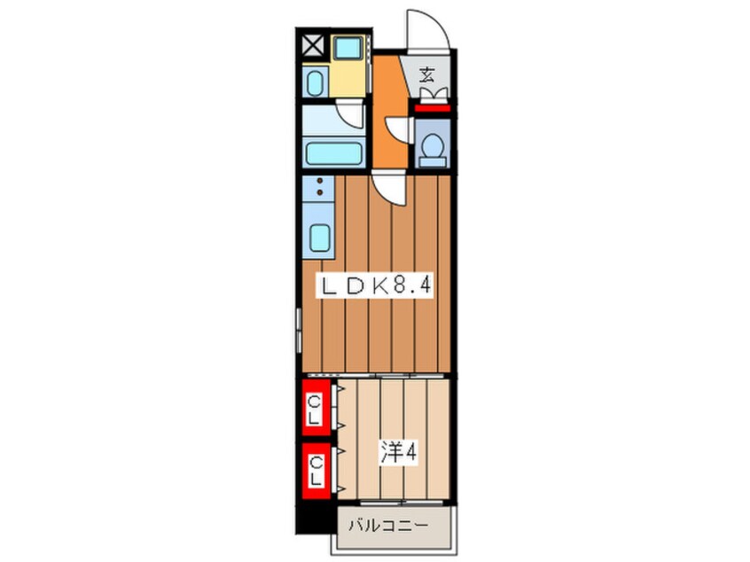 間取図 オルフェア上本町Ⅶ番館