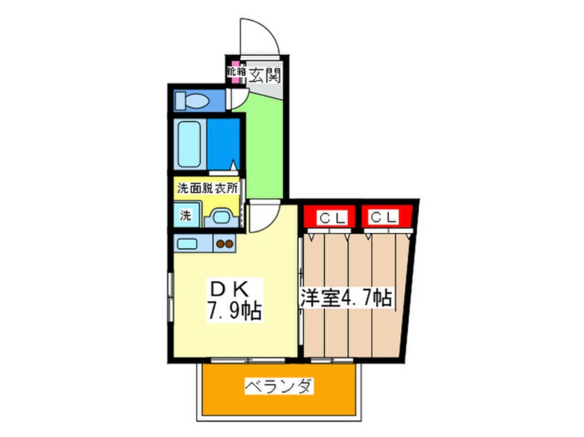 間取図 オルフェア上本町Ⅶ番館