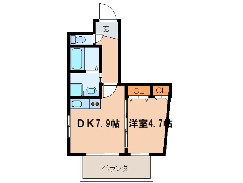 間取図 オルフェア上本町Ⅶ番館