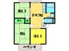 スカイハイツ(1－3号室) 3DKの間取り