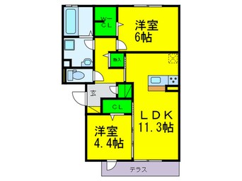 間取図 ボヌール