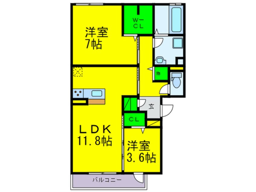 間取図 ボヌール