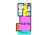 Ｍプラザ香里参番館 1Kの間取り