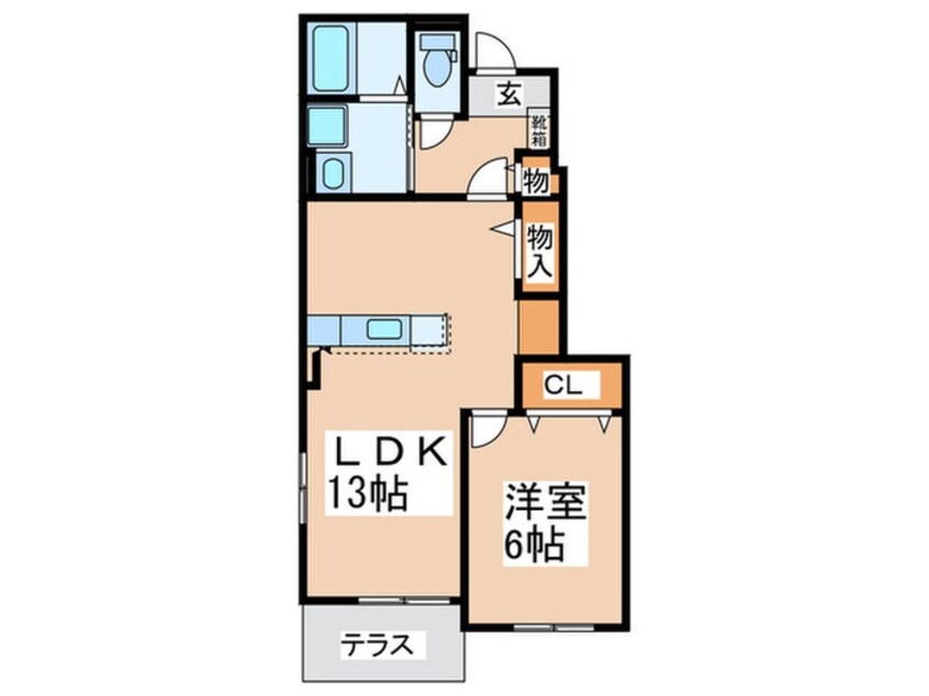 間取図 プラシード池田下町