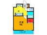 ネクスプロス大和田 1Kの間取り
