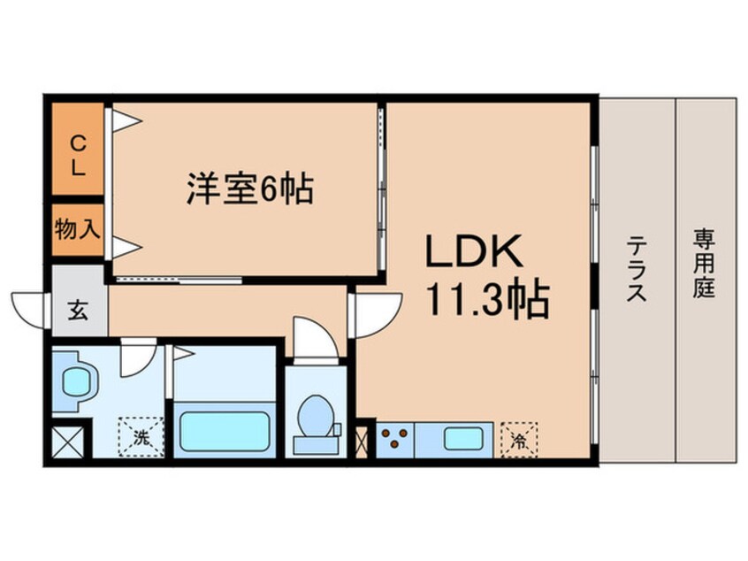 間取図 エルヴィータ安朱