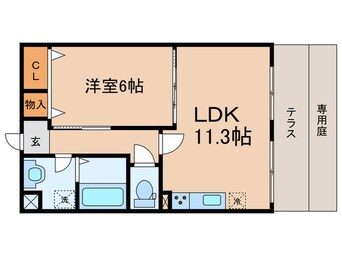 間取図 エルヴィータ安朱