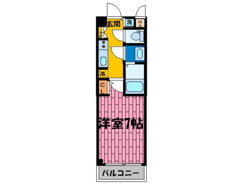 間取図 Fortuney北堀江