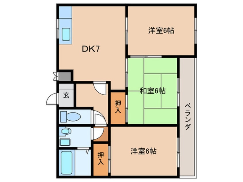 間取図 アストロハイツ