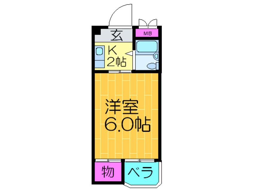 間取図 クリ－ン８８