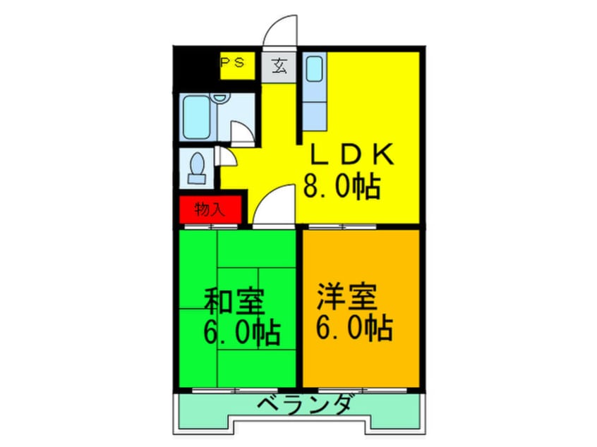 間取図 西ナンバグランドビル