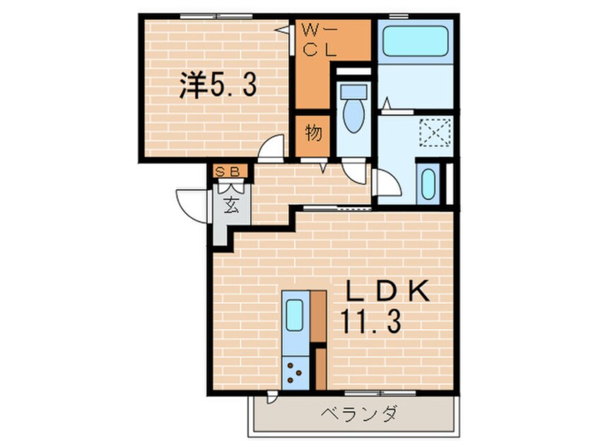 間取図 ヴィラージュ武庫之荘