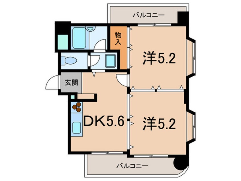 間取図 リヴェ－ル本山