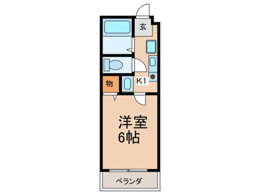 間取図 エスコ－ト桑津