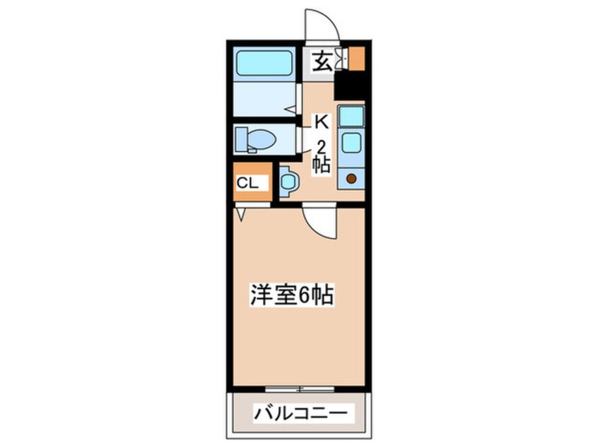 間取図 エスコ－ト桑津