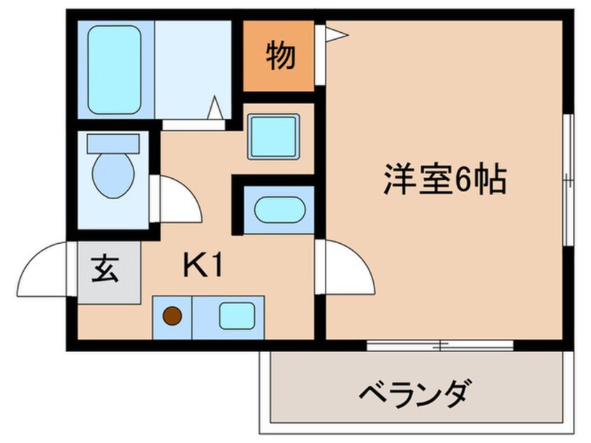 間取図 エスコ－ト桑津