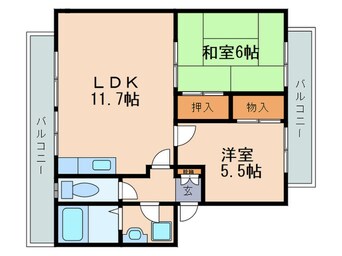 間取図 エクセルコ－トｋａｍｉｙａｂｕ