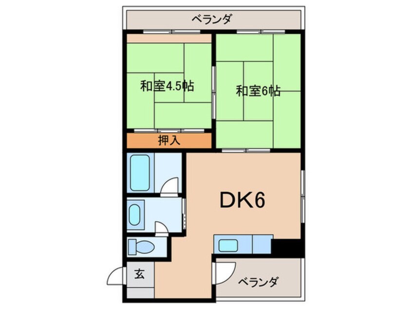 間取図 ハ－バ－ヴュ－東神戸